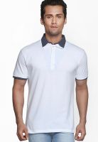 Globus White Solid Polo T-Shirt