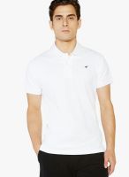 Globus White Solid Polo T-Shirts
