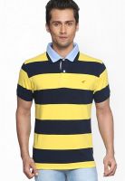 Globus Yellow Striped Polo T-Shirt