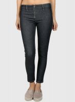 Go Fab Grey Solid Jeans