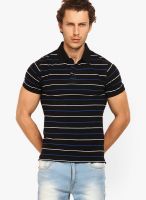 Highlander Black Striped Polo TShirt