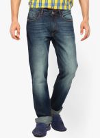 Highlander Washed Blue Slim Fit Jeans