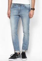 Incult Blue Skinny Fit Washed Jeans