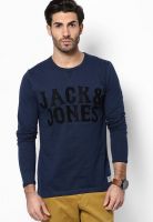 Jack & Jones Blue Crew Neck T Shirt