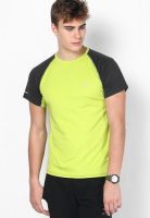 Jack & Jones Green Printed Round Neck T-Shirts