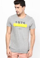 Jack & Jones Grey Crew Neck T Shirt