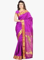 Janasya Janasya Purple Kanjivaram Art Silk Saree