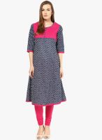 Kurti'S Blue Printed Kurtis