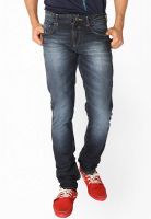 LIVE IN Solid Blue Slim Fit Jeans