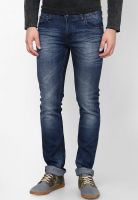 Lawman Pg3 Blue Solid Slim Fit Jeans