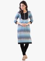 Libas Blue Printed Kurti