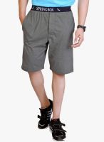 Lucfashion Grey Solid Shorts