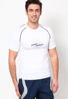 Maxxport White Solid Round Neck T-Shirts