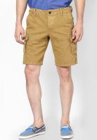Monteil & Munero Khaki Solid Shorts