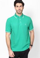 Nautica Green Solid Polo T-Shirts