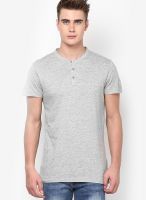 New Look Grey Henley T-Shirt