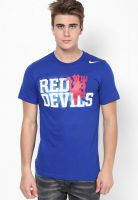 Nike Blue Football Round Neck T-Shirt