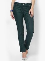 Only Green Solid Chinos