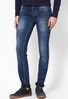 Park Avenue Light Blue Low Rise Slim Fit Jeans