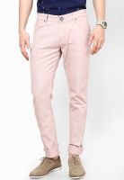 People Beige Low Rise Slim Fit Jeans