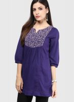 People Purple Printed Kurtas