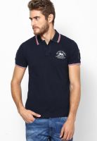 Pepe Jeans Blue Solid Polo T-Shirts