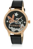 Playboy Bpb-1006-Z - Black/White Analog Watch