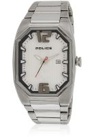 Police 12895Js/04M Silver Analog Watch