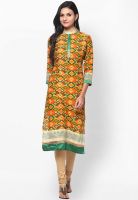 Prakhya Green Printed Kurtas