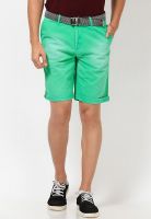 Probase Solid Green Shorts