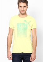 Puma Lemon Printed Round Neck T-Shirts