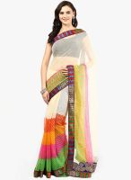 RCPC Multicoloured Printed Chiffon Saree RCPC Multicoloured Printed Chiffon Saree