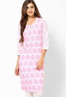 Rangriti Pink Printed Kurtis