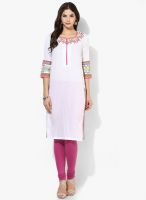 Rangriti White Printed Kurtis