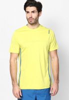 Reebok Yellow Training Round Neck T-Shirt