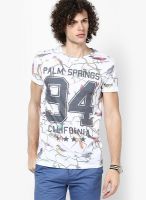 River Island White Palm Springs T Shirt