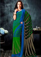 Roop Kashish Blue Printed Saree