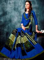 Roop Kashish Blue Printed Saree