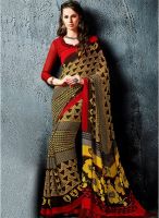 Roop Kashish Yellow Printed Saree