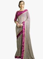 Shonaya Beige Printed Saree