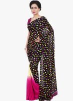 Shonaya Black Printed Saree