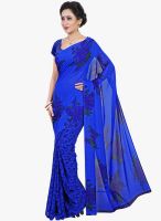 Shonaya Blue Printed Saree