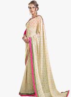 Shonaya Cream Printed Saree