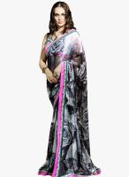 Shonaya Grey Printed Saree