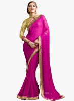 Shonaya Magenta Printed Saree