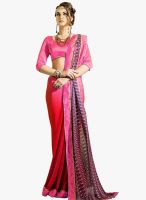 Shonaya Pink Printed Saree