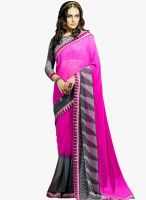Shonaya Pink Printed Saree