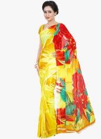 Shonaya Yellow Printed Saree