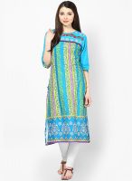 Shree Blue Embroidered Kurta