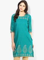 Shree Green Printed Kurtis